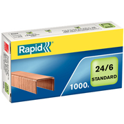 RAPID GRAPAS 24/6 STANDARD COBREADAS 1.000-PACK 24855700